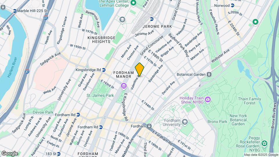 2710 Valentine Ave Mapa y Detalles de la Ubicación