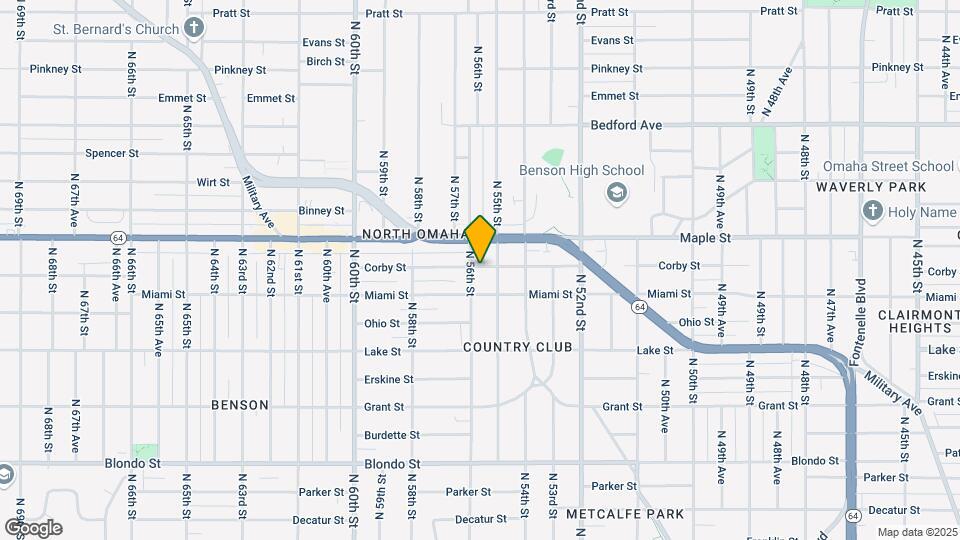 5523 Corby St Map and Location Details
