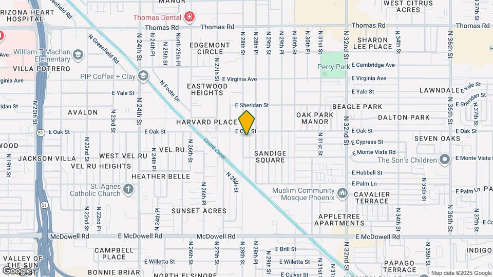 2235 N 28th St Map and Location Details