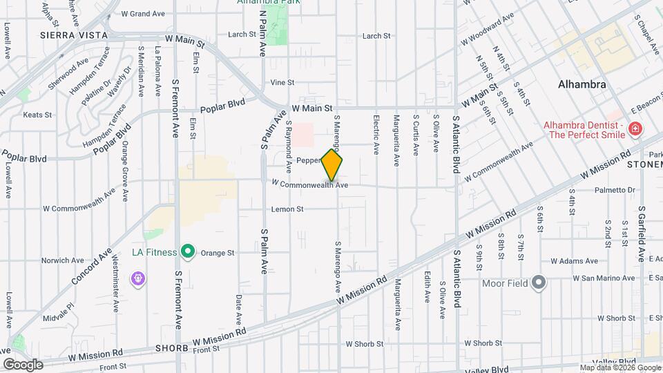 1706 W Commonwealth Ave Map and Location Details