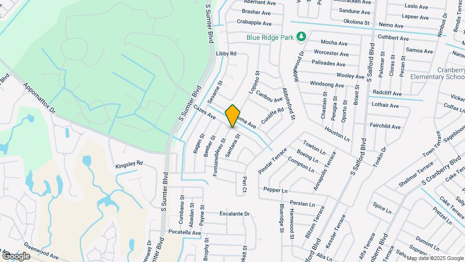 3708 Fontainebleau St Map and Location Details
