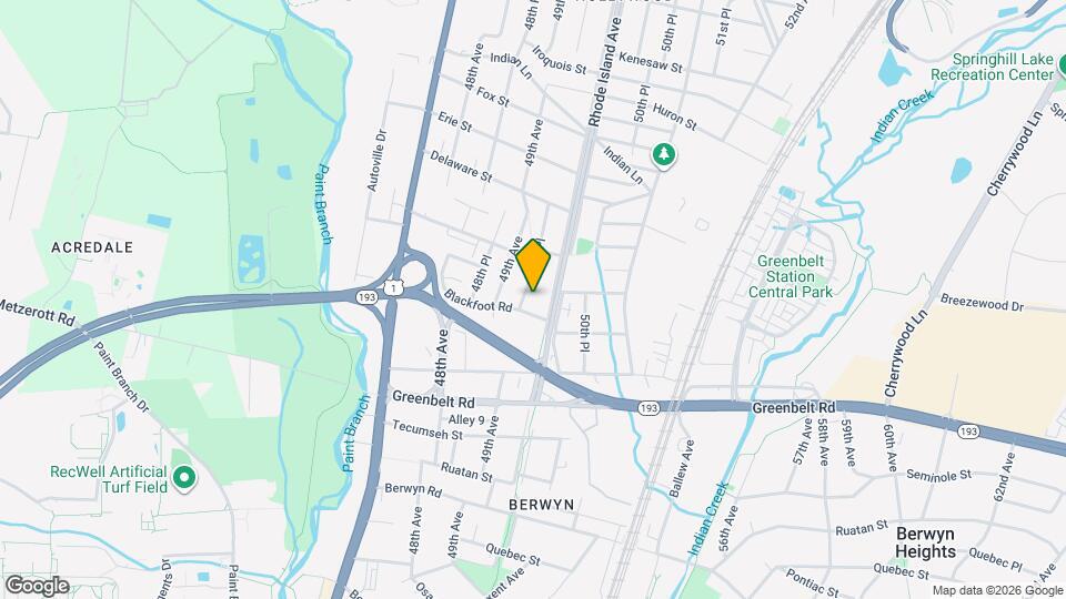 SFH 1BRS,BA,KIT,PV ENT,SILVER  SPRING,MD Map and Location Details