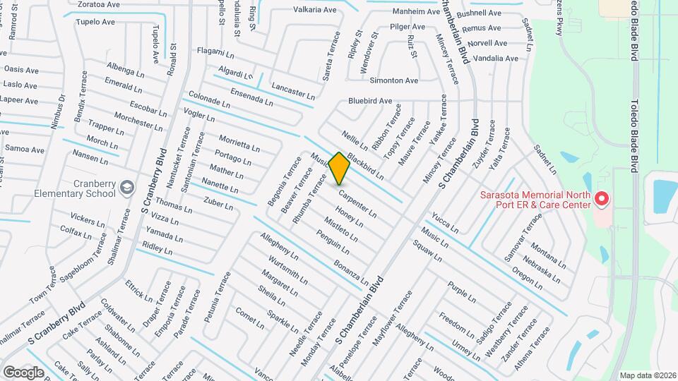 2400 Carpenter Ln Map and Location Details