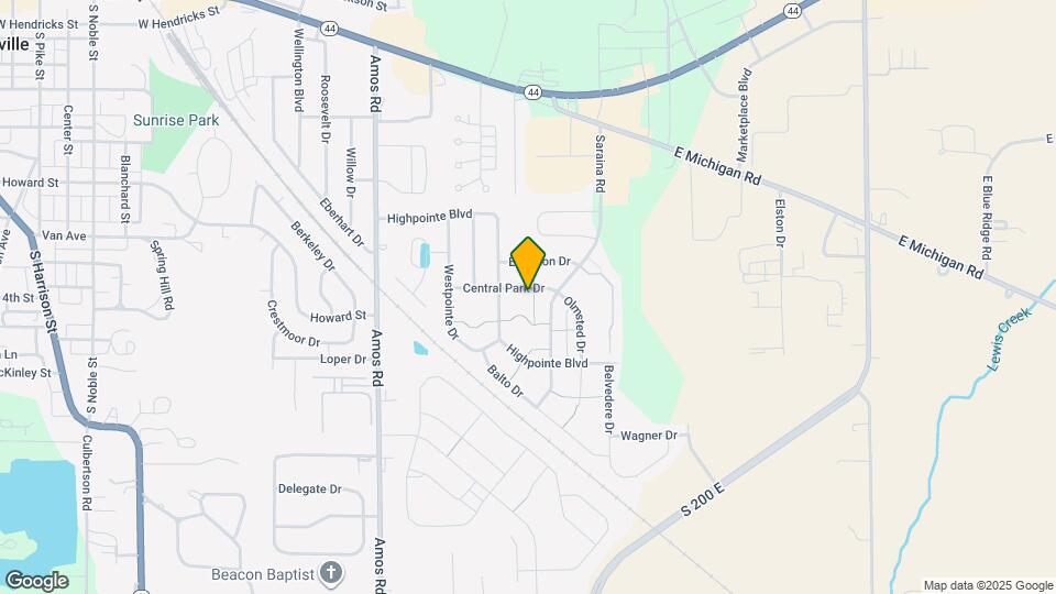 1317 Central Park Dr Map and Location Details