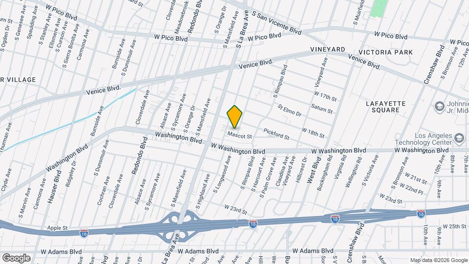 1861 S Longwood Ave Map and Location Details