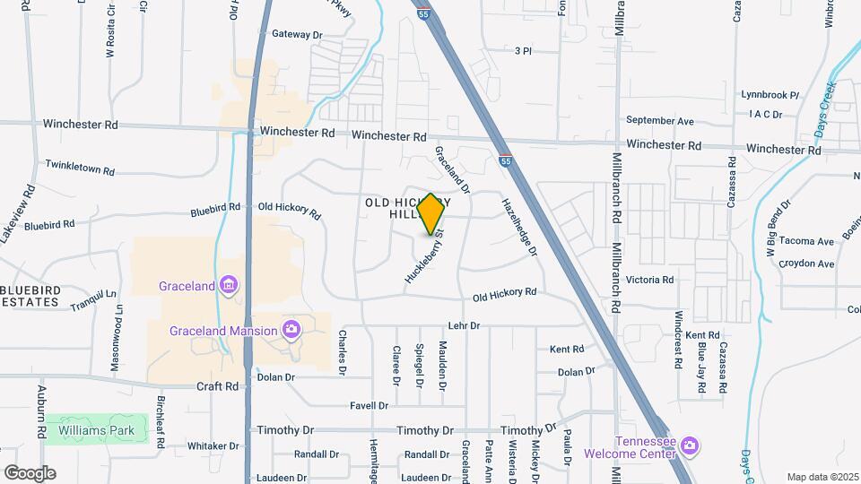 3621 Huckleberry St Map and Location Details