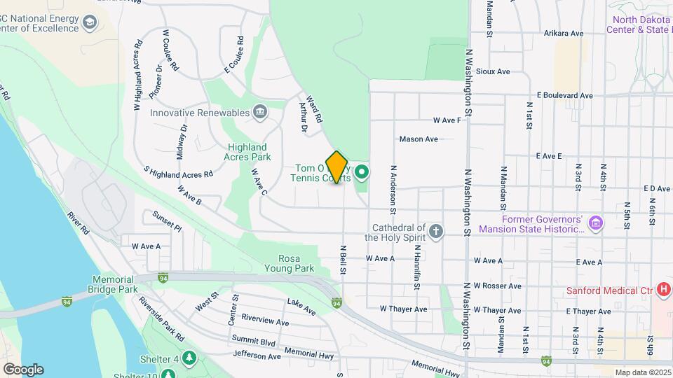 720 N Bell St Map and Location Details