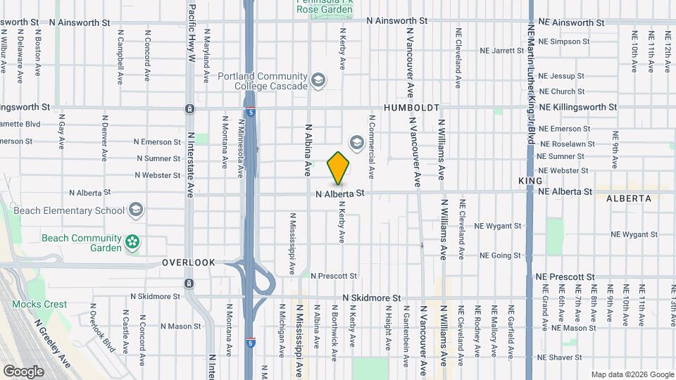 5005-5007-5007 N Kerby Ave Map and Location Details