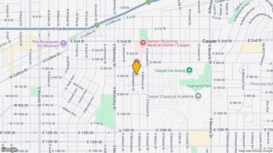 1203 E 6th St Map and Location Details