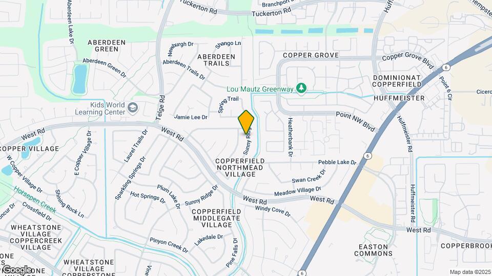 8639 Sunny Ridge Dr Map and Location Details