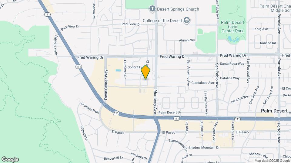 72891 Sierra Vista Dr Map and Location Details