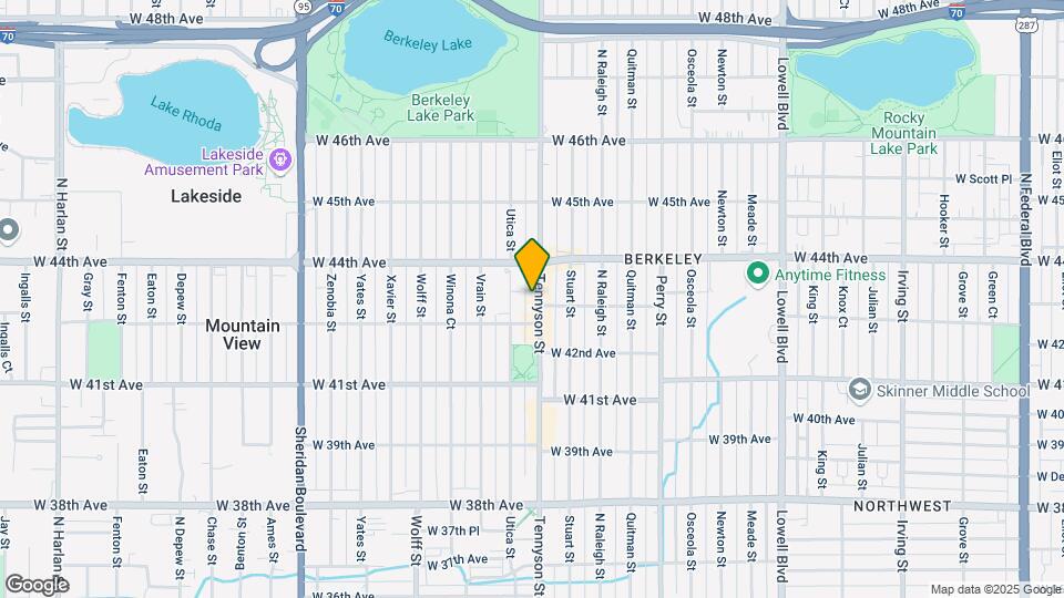 4345-4347 Tennyson St Map and Location Details