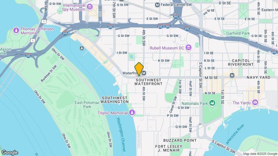 490 M St SW Map and Location Details