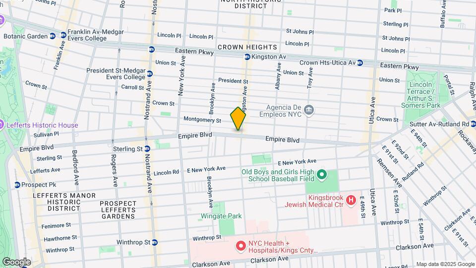 574 Eastern Pkwy Map and Location Details