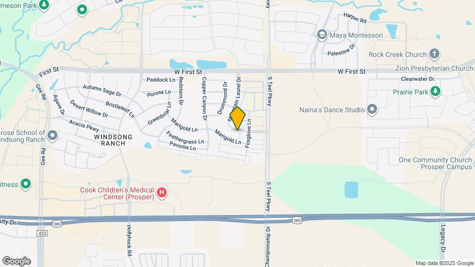 3870 White Clover Ln Map and Location Details
