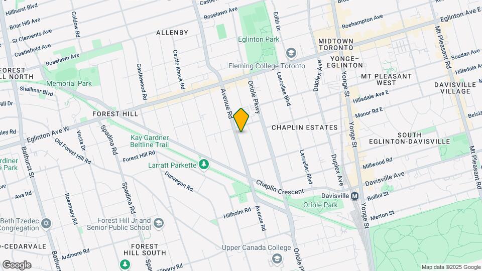 935 Avenue Rd Map and Location Details