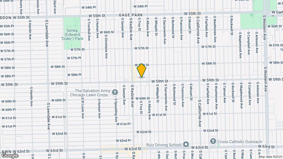 5853-5859 S Troy St Map and Location Details