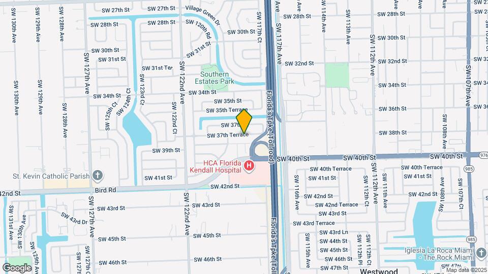 11842 SW 37 Ter, Unit Rear Map and Location Details