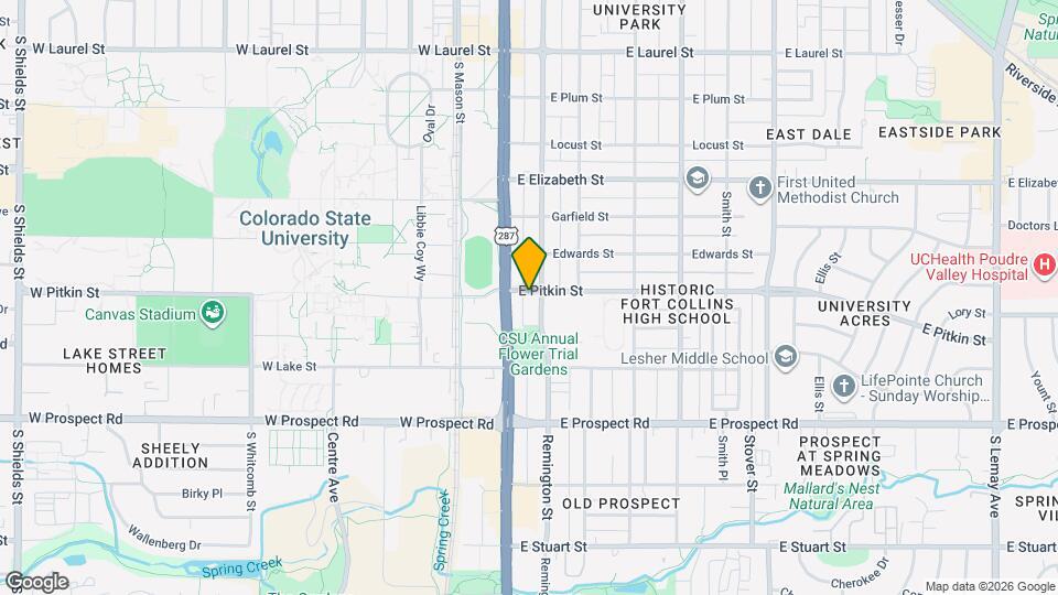 1301 Remington St Map and Location Details