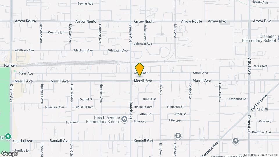 15356 Merrill Ave Map and Location Details