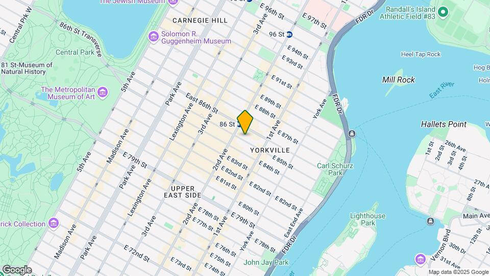 315 East 85th Street Map and Location Details