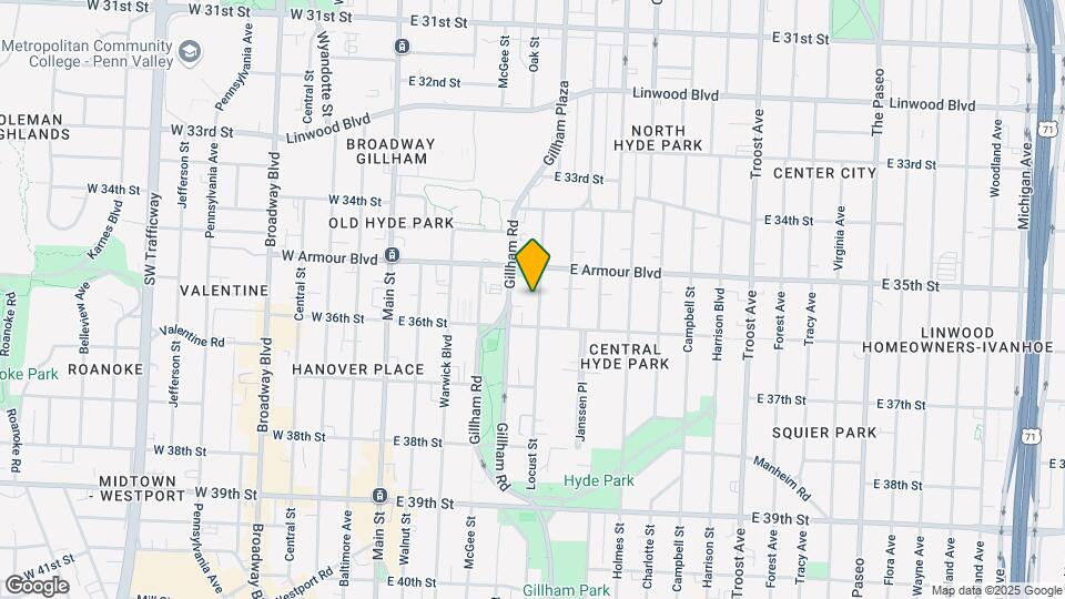 3526 Locust St Map and Location Details