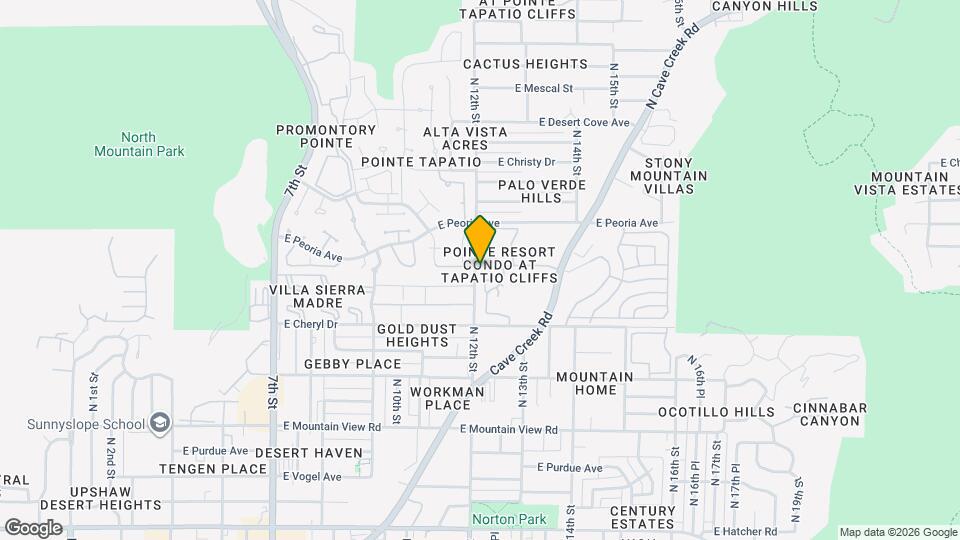 10258 N 12th Pl Mapa y Detalles de la Ubicación