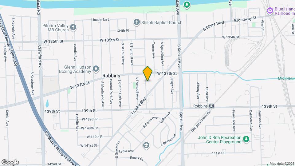 13727 S Homan Ave Map and Location Details