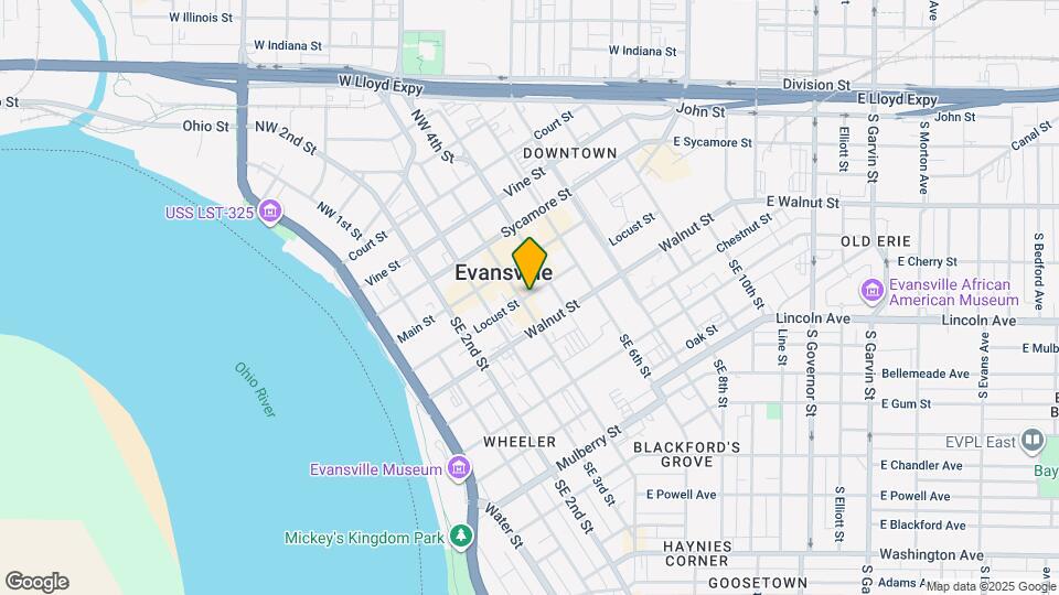 413 Locust St, Unit B Map and Location Details