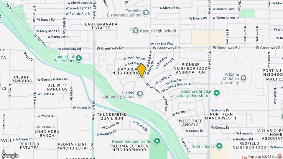 6308 W Port Royale Ln Map and Location Details