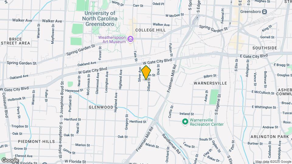 810 Dillard St Map and Location Details