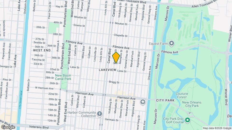 6539 Vicksburg St Map and Location Details