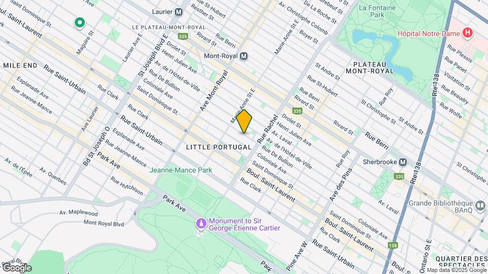 4270 De Bullion Rue Map and Location Details