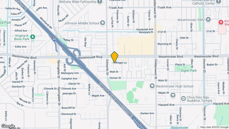 6562 Ginger Ln Map and Location Details