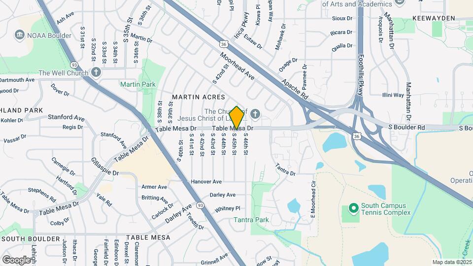 520 S 45th St Map and Location Details