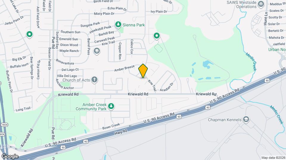 9718 Amber Ledge Map and Location Details