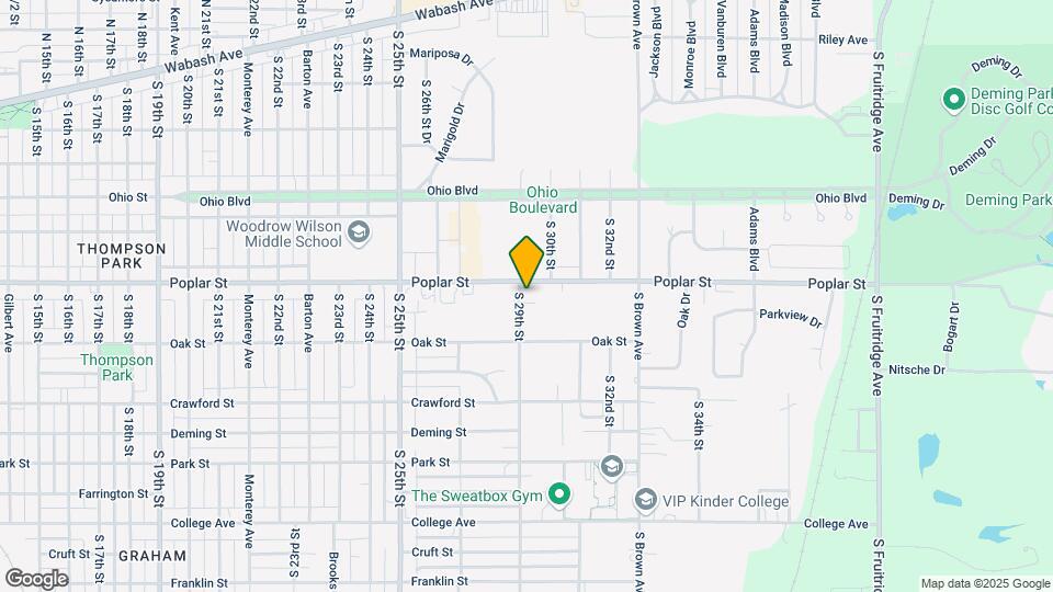 400 S 29th St Map and Location Details