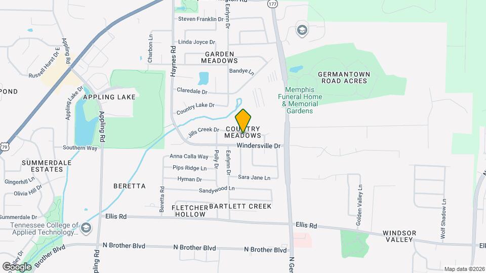 8023 Jills Creek Dr Map and Location Details