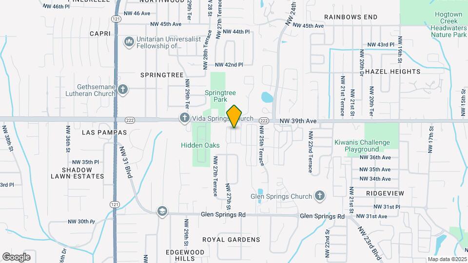 3813 NW 27th St Map and Location Details