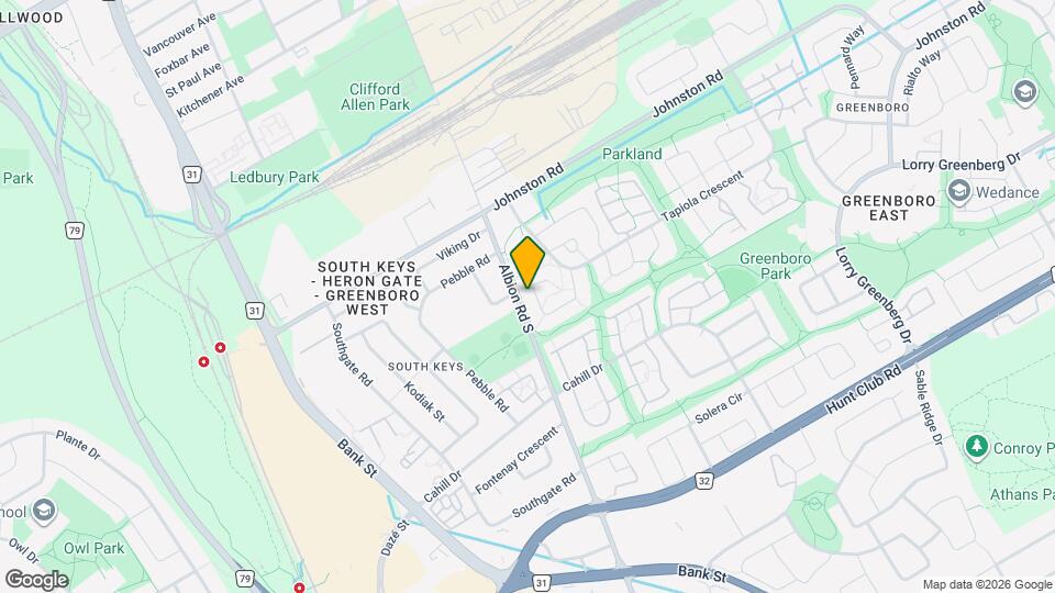 36 Greenboro Crescent Map and Location Details