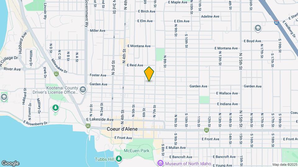 611 E Garden Ave Map and Location Details