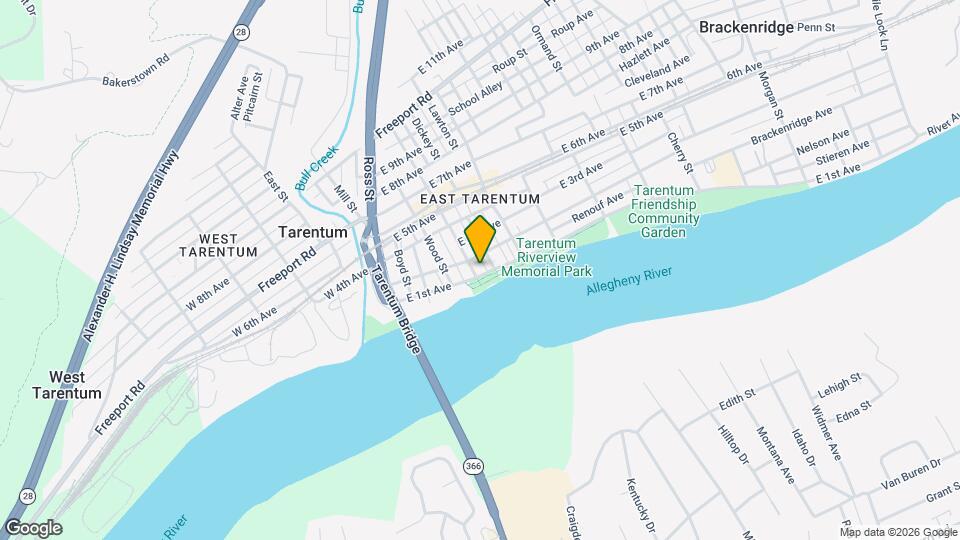 301 E 1st Ave, Unit #3 Map and Location Details