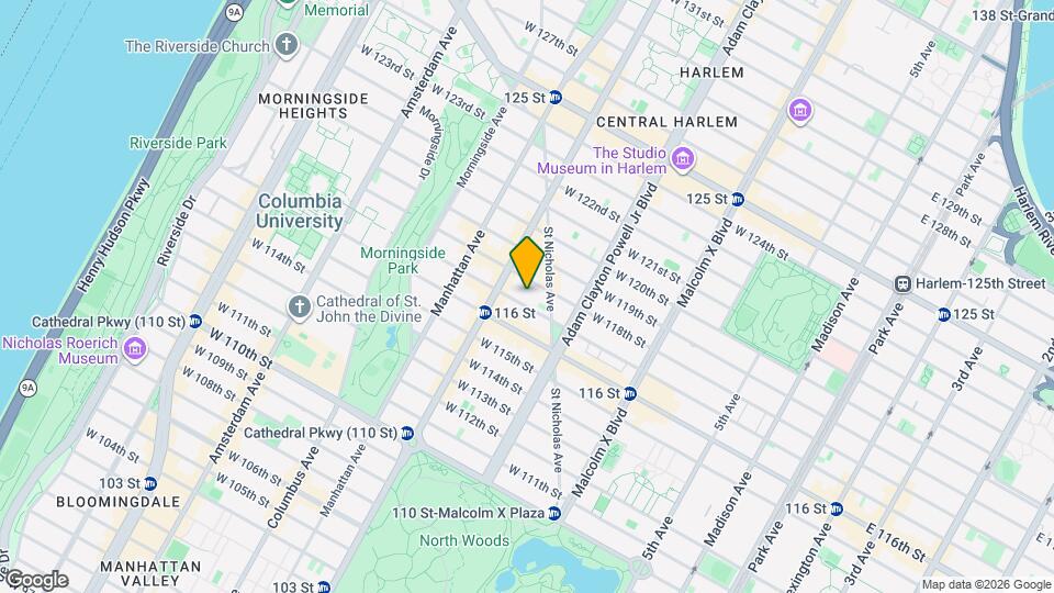 257 W 117th St Map and Location Details