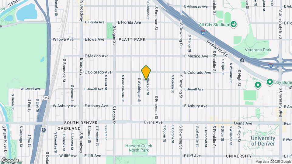 1859 S Clarkson St Map and Location Details