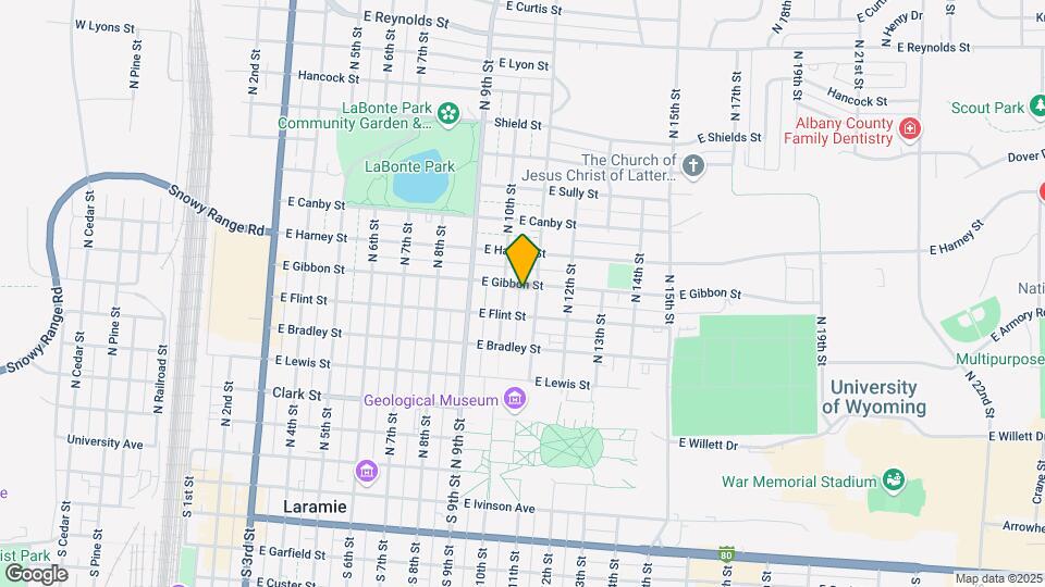 1012 E Gibbon St Map and Location Details