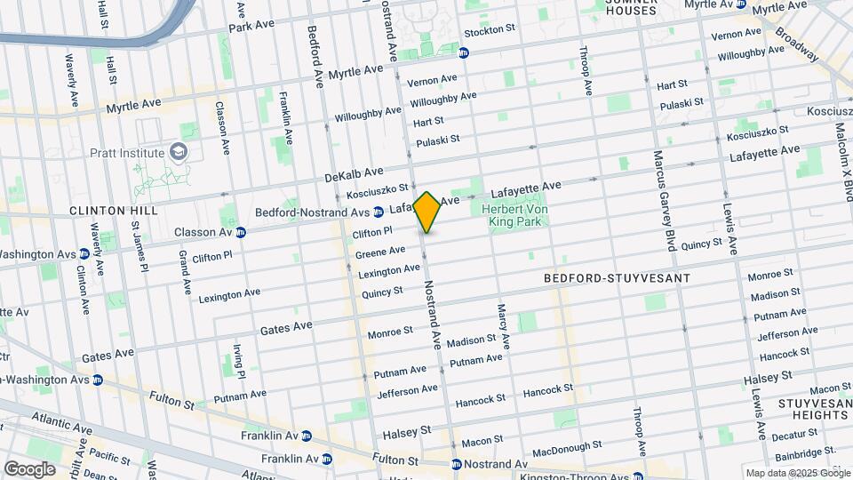 295 Nostrand Ave Map and Location Details