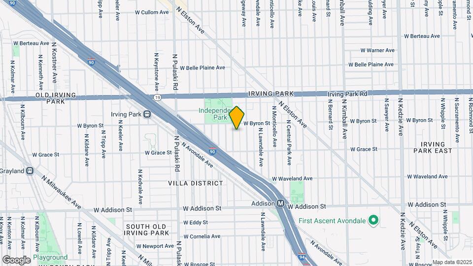 3839 N Hamlin Ave Map and Location Details