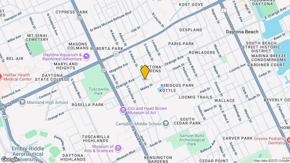 321 S Adams St Map and Location Details