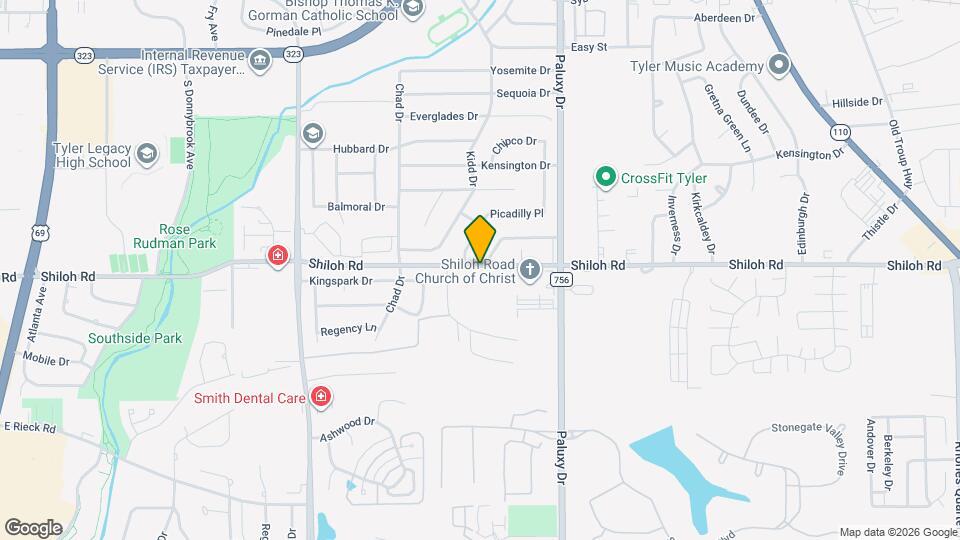 1717 Shiloh Road Apartments Map and Location Details