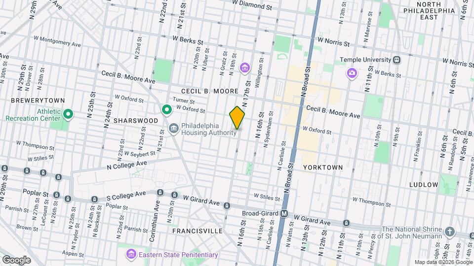 1510 N 17th St Map and Location Details